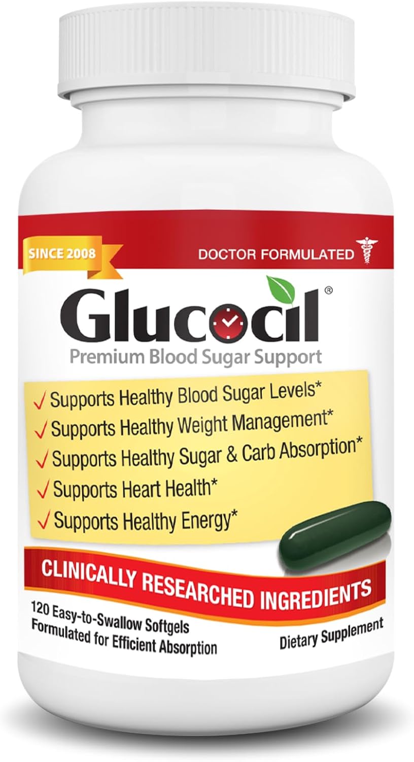 Glucocil – Softgels - Premium Blood Sugar Support - New