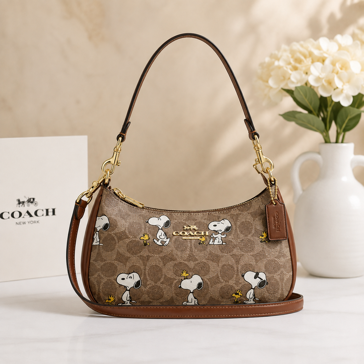 COACH Teri Shoulder Bag In Signature Canvas