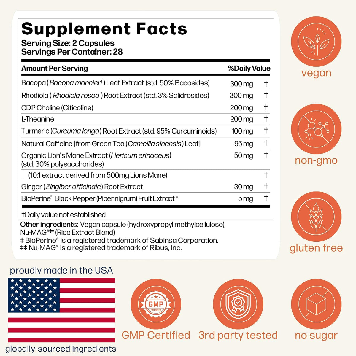 Avantera Elevate Premium Nootropic Supplement