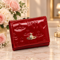 Vivienne Westwood Gamaguchi Trifold Wallet Color Red orb Enamel