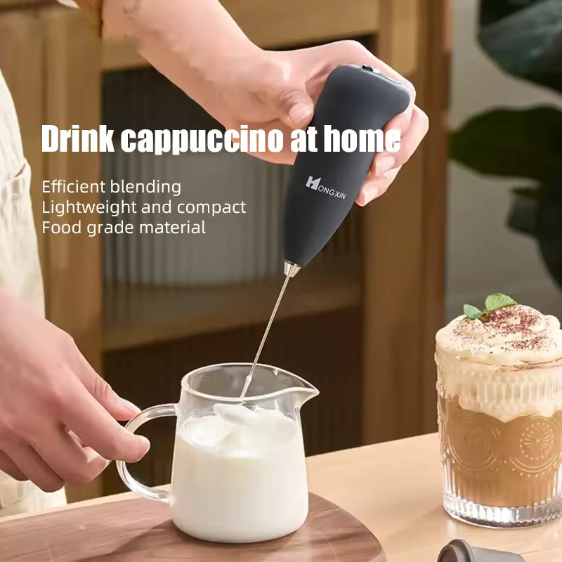 Mini Electric Milk Foamer Blender Wireless Coffee Whisk Mixer