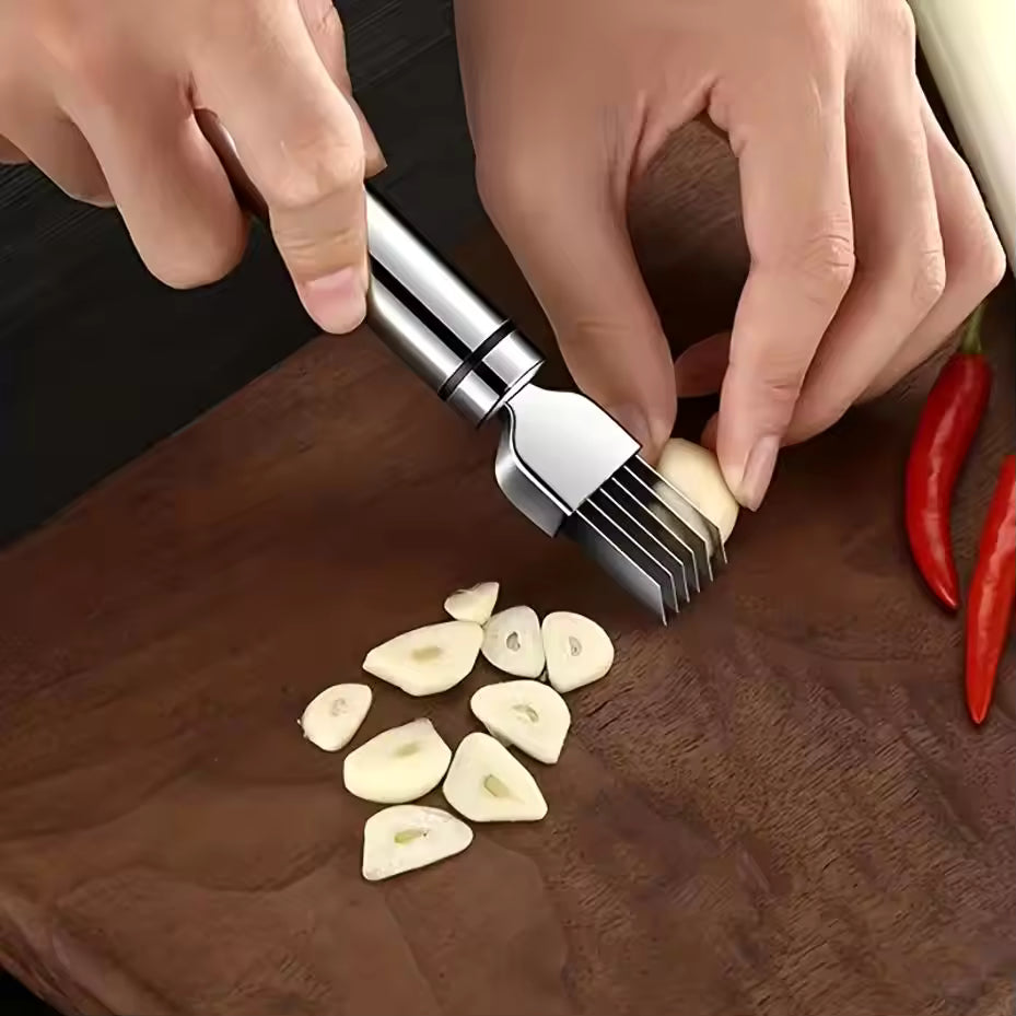1 Pcs Stainless Steel Shred Silk The Knife Vegetable Garlic Cutter