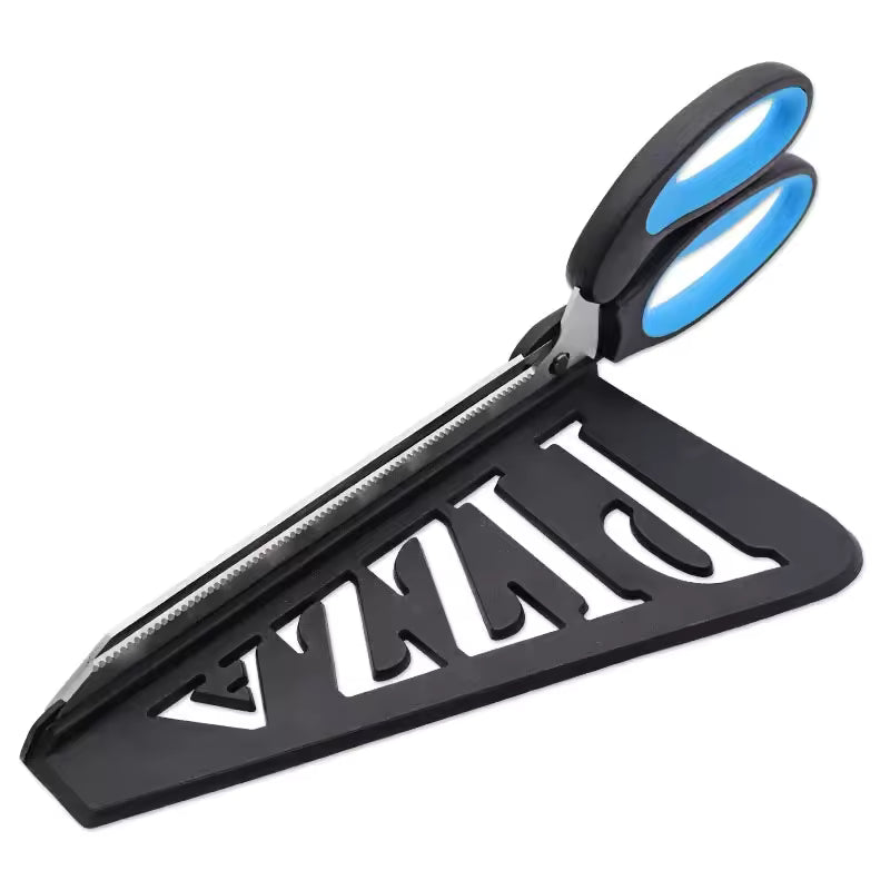 Pizza Scissors With Server Tray Stainless Steel Pastry Cutting Tool