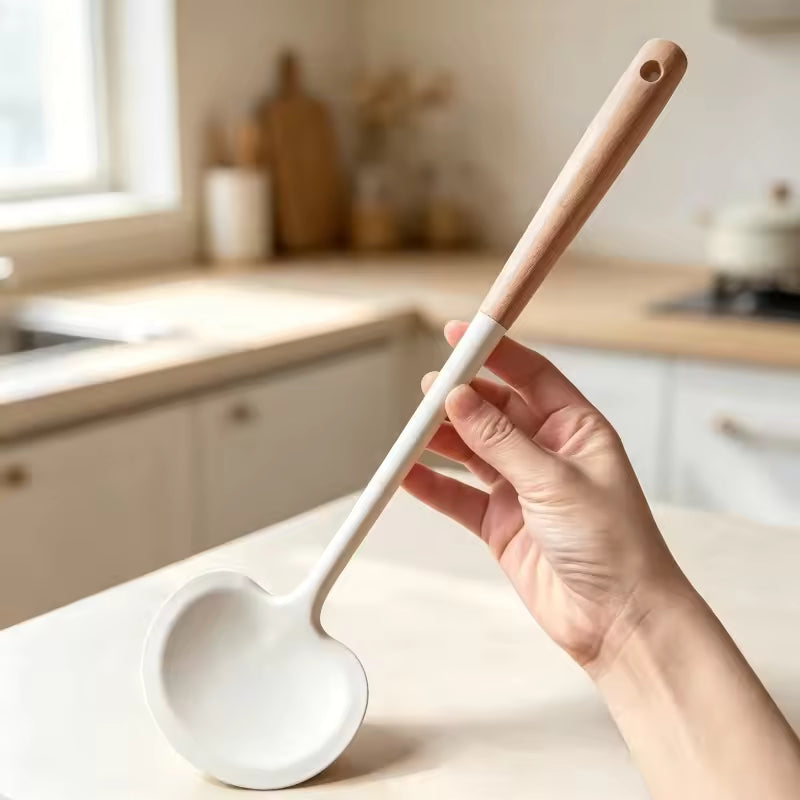 Japanese Silicone Spatula Mushroom Shape Non Stick Pan Special