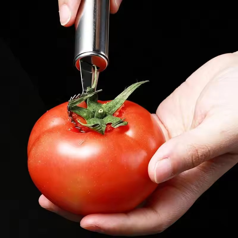 Stainless Steel Tomato Corer Remover Multi-Functional Fruit Huller