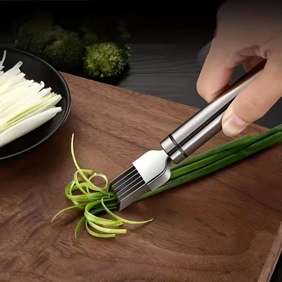 1 Pcs Stainless Steel Shred Silk The Knife Vegetable Garlic Cutter