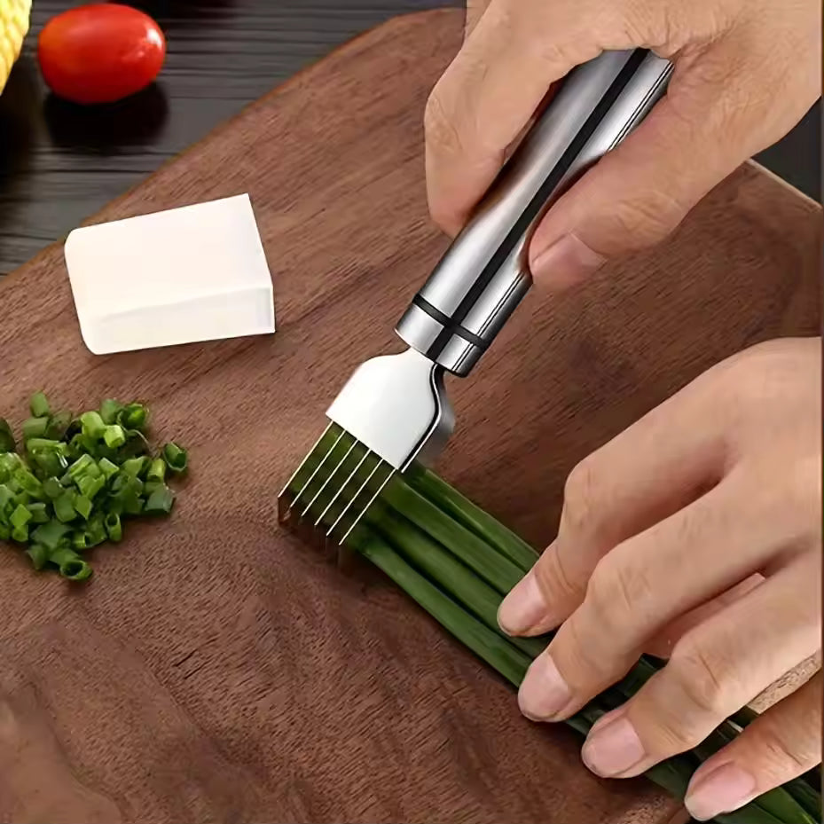 1 Pcs Stainless Steel Shred Silk The Knife Vegetable Garlic Cutter