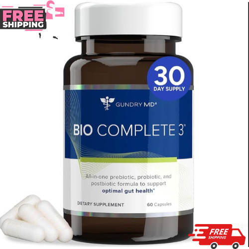 Bio Complete 3 – 3-in-1 Probiotic Supplement for Gut Health & Digestion New