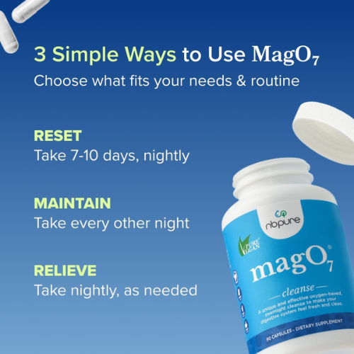 nbpure MagO7 - Natural Colon Cleanse & Detox 90 Cap
