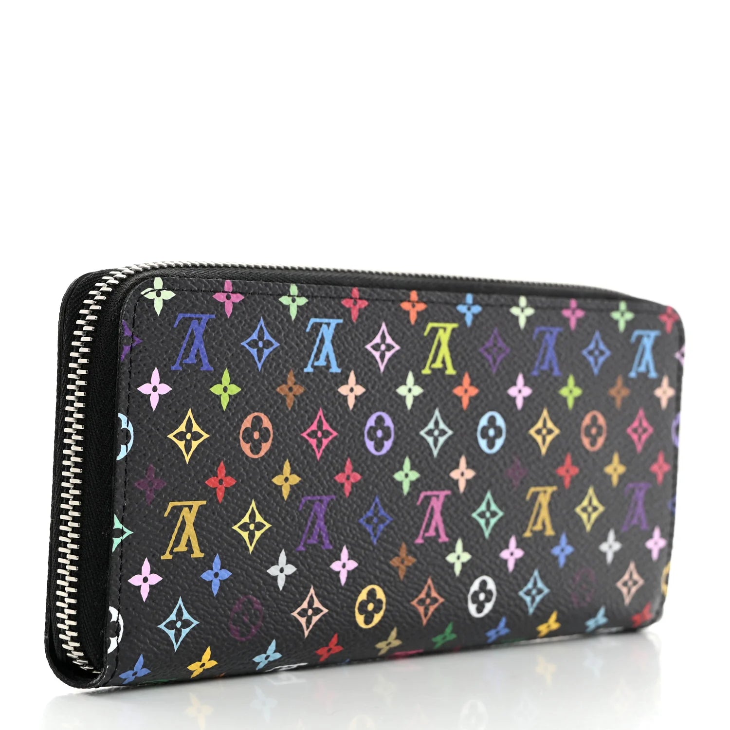 Authentic Louis Vuitton Murakami Multicolor Monogram Sarah Long Wallet