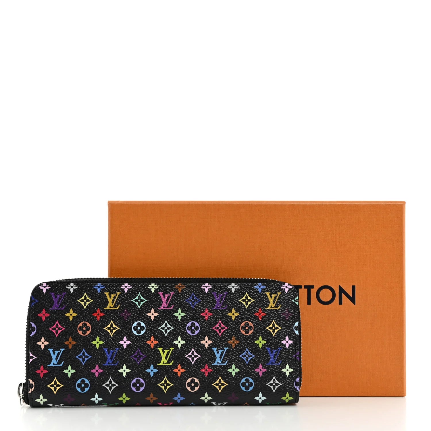 Authentic Louis Vuitton Murakami Multicolor Monogram Sarah Long Wallet