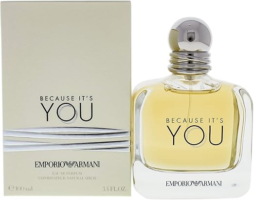 Women’s Fruity Floral Eau De Parfum – Raspberry, Rose & Vanilla Luxury Perfume 100ml | Because It’s You by Emporio Armani