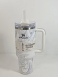 Stanley Adventure Quencher H2.0 Flowstate Tumbler 40 oz Polar Swirl Handle Cup
