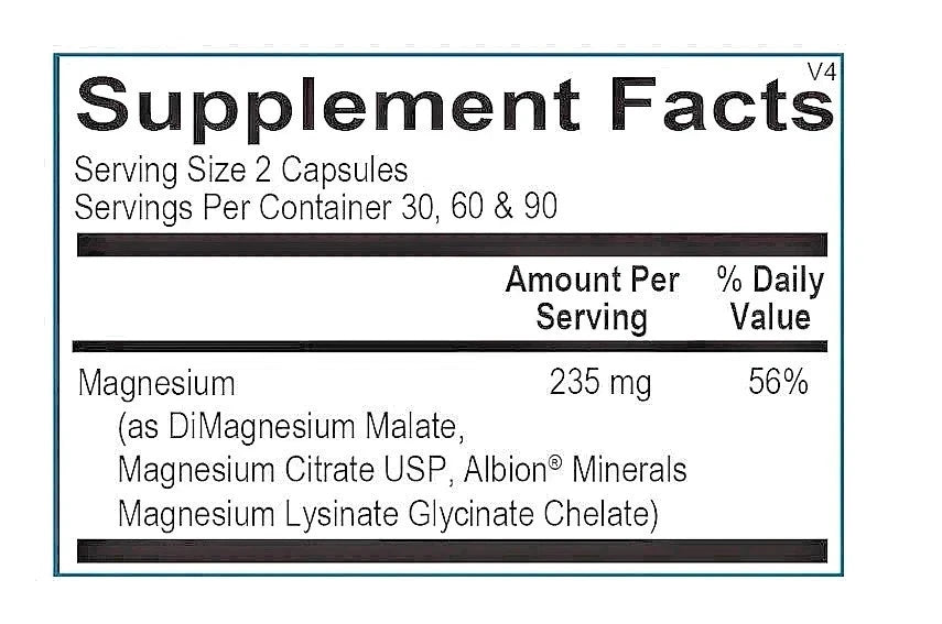 New Ortho Molecular Reacted Magnesium 120 Capsules