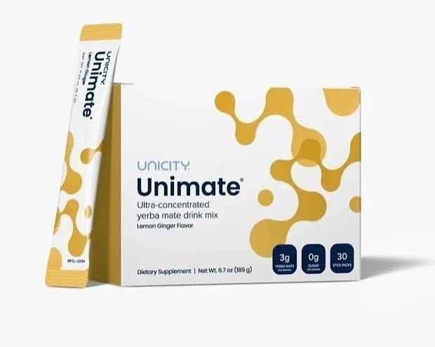 Natural Lemon Ginger Drink Mix 30 Stick Packs Refreshing Daily Beverage