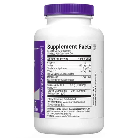 Cosamin DS with Glucosamine & Chondroitin for Joint Health, 210 Capsules