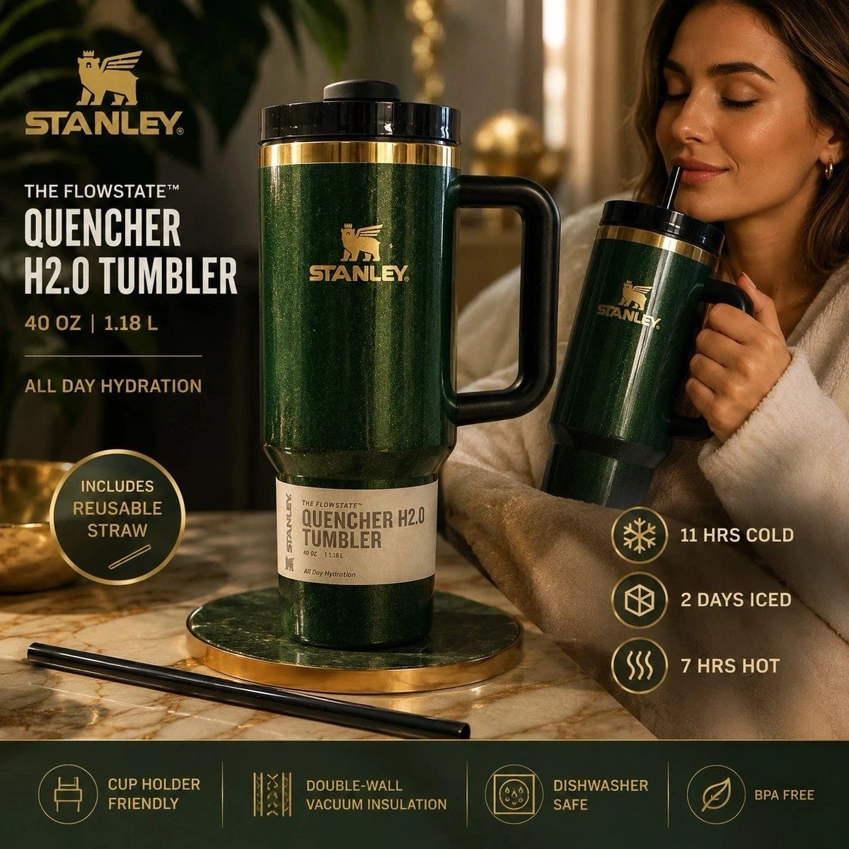 Stanley The Quencher H2.0 FlowState Tumbler 40 oz