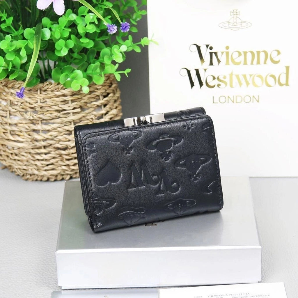 Vivienne Westwood Gamaguchi Trifold Wallet Color Mad Black
