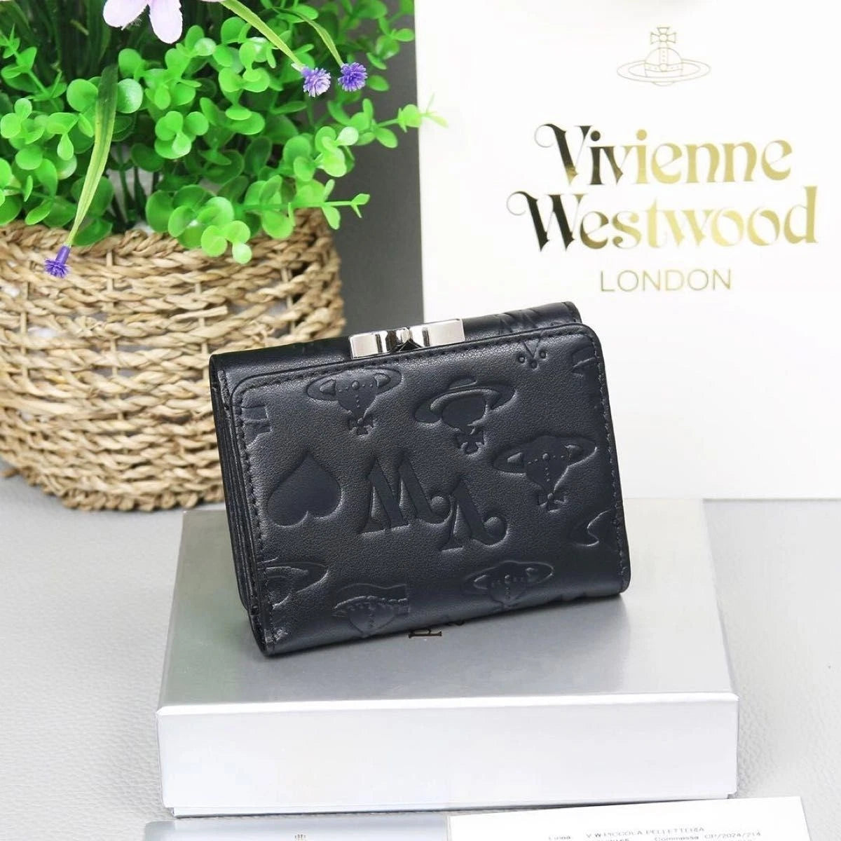 Vivienne Westwood Gamaguchi Trifold Wallet Color Mad Black