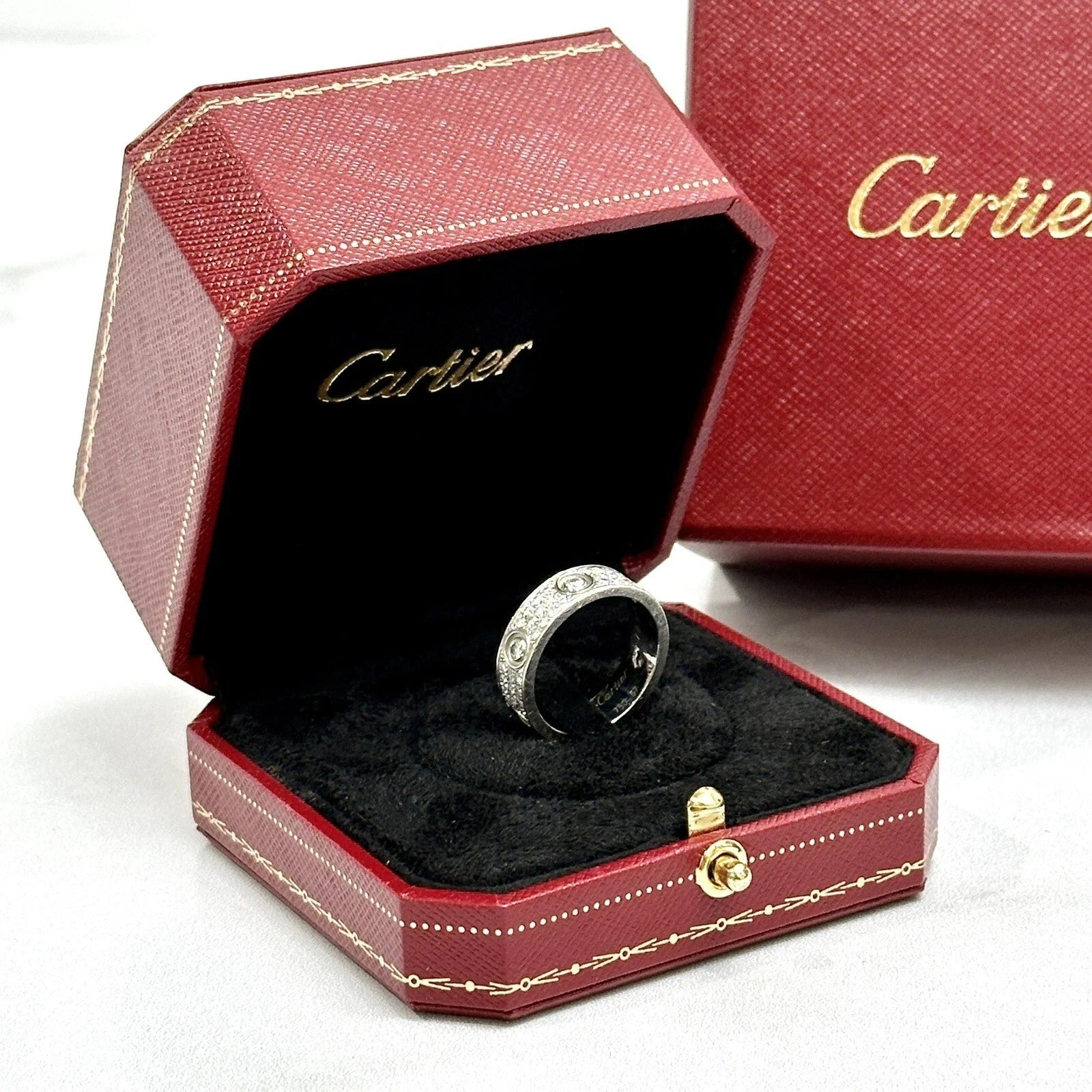 Cartier Love Ring Signature Red Travel Case
