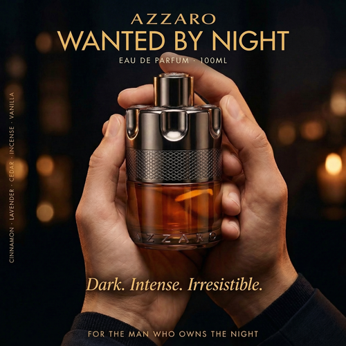 Azzaro Wanted by Night, Eau de Perfume Aftershave, Spicy Woody Fragrance, Perfume